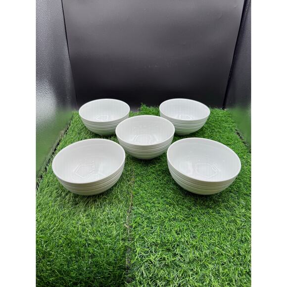Better Homes & Gardens Vivian White Porcelain Cereal Bowl - Set of 5 - Picture 8 of 8